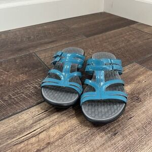 Privo By Clarks Sandals Womens Sz 6M Teal Sonar Pilot Strappy Shoes Cushioned